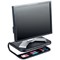 Q-Connect Monitor Laptop Riser with Desktop Organiser 380x295x110mm Black