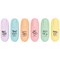Q-Connect Fun Mini Highlighter Pens, Pastel Assorted, Pack of 6 Q-Connect Fun Mini Highlighter Pens, Pastel Assorted, Pack of 6