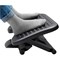 Q-Connect Premium Height Adjustable Footrest with Anti-slip Bumps Black