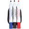Q-Connect Magnetic Whiteboard Erase with 3 Whiteboard Markers