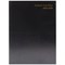5 Star A5 Academic Diary, Day Per Page, Black, 2025-2026