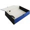 Q-Connect Box File, 75mm Spine, Foolscap, Blue, Pack of 5