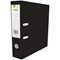 Q-Connect Foolscap Lever Arch Files, 70mm Spine, Plastic, Black, Pack of 10
