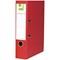 Q-Connect Foolscap Recycled Lever Arch Files, 70mm Spine, Red, Pack of 10 Q-Connect Foolscap Recycled Lever Arch Files, 70mm Spine, Red, Pack of 10