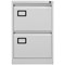 Jemini Foolscap Filing Cabinet, 2 Drawer, Grey