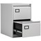 Jemini Foolscap Filing Cabinet, 2 Drawer, Grey