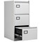 Jemini Foolscap Filing Cabinet, 3 Drawer, Grey