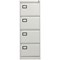 Jemini Foolscap Filing Cabinet, 4 Drawer, Grey