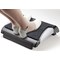 Q- Connect Foot Rest with Carpet, Black/Silver