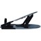 Q-Connect Aluminium Laptop Stand, Adjustable Tilt, Black and Silver