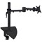 Q-Connect Deskclamped Single Monitor Arm, Adjustable Height, Black