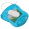 Q-Connect Cord Router Gel Mouse Mat, With Wrist Rest, Blue