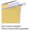 Q-Connect Suspension File Card Inserts, White, Pack of 51