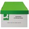 Q-Connect Business Storage Box, White, Pack of 10