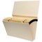 Q-Connect A-Z Manilla Expanding File, 15 Pockets, Foolscap, Cream