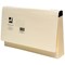 Q-Connect A-Z Manilla Expanding File, 15 Pockets, Foolscap, Cream