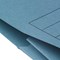 Q-Connect Document Wallets, 285gsm, Foolscap, Blue, Pack of 50