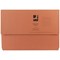 Q-Connect Document Wallets, 285gsm, Foolscap, Orange, Pack of 50