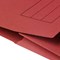 Q-Connect Document Wallets, 285gsm, Foolscap, Red, Pack of 50