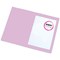 Q-Connect Square Cut Folders, 180gsm, Foolscap, Pink, Pack of 100