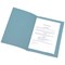 Q-Connect Square Cut Folders, 180gsm, Foolscap, Blue, Pack of 100