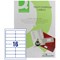 Q-Connect Multi-Purpose Labels, 16 Per Sheet, 99.1x34mm, White, 1600 Labels