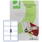 Q-Connect Multi-Purpose Label, 99.1x67.7mm, 8 per Sheet, Pack of 100 Sheets