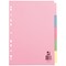 Q-Connect Subject Dividers, 5-Part, Blank Multicolour Tabs, A4, Multicolour