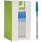 Q-Connect Ballpoint Pen, Blue, Pack of 20