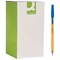 Q-Connect Ballpoint Pen, Fine, Blue, Pack of 20