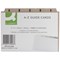 Q-Connect A-Z Guide Cards, 152x102mm, Buff, 25 Tabs