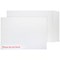 Q-Connect C4 Board Back Envelopes, 120gsm, Peel and Seal, White, Pack of 125