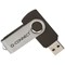 Q-Connect USB 2.0 Swivel Flash Drive, 4Gb