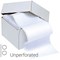 Q-Connect Computer Listing Paper, 1-Part, 11 inch x 362mm, Un-Perforated, Plain, White, Box (2000 Sheets)