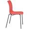 Astin Logi 4 Leg Chair, Red