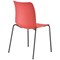 Astin Logi 4 Leg Chair, Red