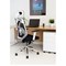 First Stealth Operator Chair with Headrest and Adjustable Arms, Black/White