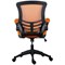 First Curve Operator Chair with Folding Arms, Orange