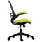 First Curve Operator Chair with Folding Arms, Green