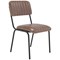Tovi Side Chair Brown with Black Frame