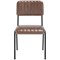 Tovi Side Chair Brown with Black Frame