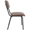 Tovi Side Chair Brown with Black Frame