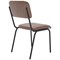 Tovi Side Chair Brown with Black Frame