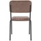 Tovi Side Chair Brown with Black Frame