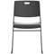 Titan Arc High Density Stacker Chair 520x545x805mm Black