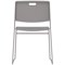 Titan Arc High Density Stacker Chair 520x545x805mm Grey