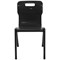 Titan One Piece Retold Chair Size 6 470x530x805mm Black