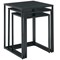 Jemini Cube Nest Coffee Tables, Black