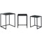 Jemini Cube Nest Coffee Tables, Black