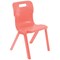 Titan One Piece Classroom Chair Size 5 470x500x770mm Coral